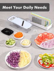 Geedel Professional Mandoline Slicer for Kitchen, Multi Purpose Vegetable Slicer Cutter, Vegetable Cutter Onion Cutter for Veggie Fruit Cheese