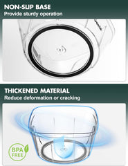 Manual Pull Food Chopper, Hand Pull String Onion Chopper Dicer for Kitchen, Easy Cleaning Food Chopper for Vegetables, Fruits (500 ML)
